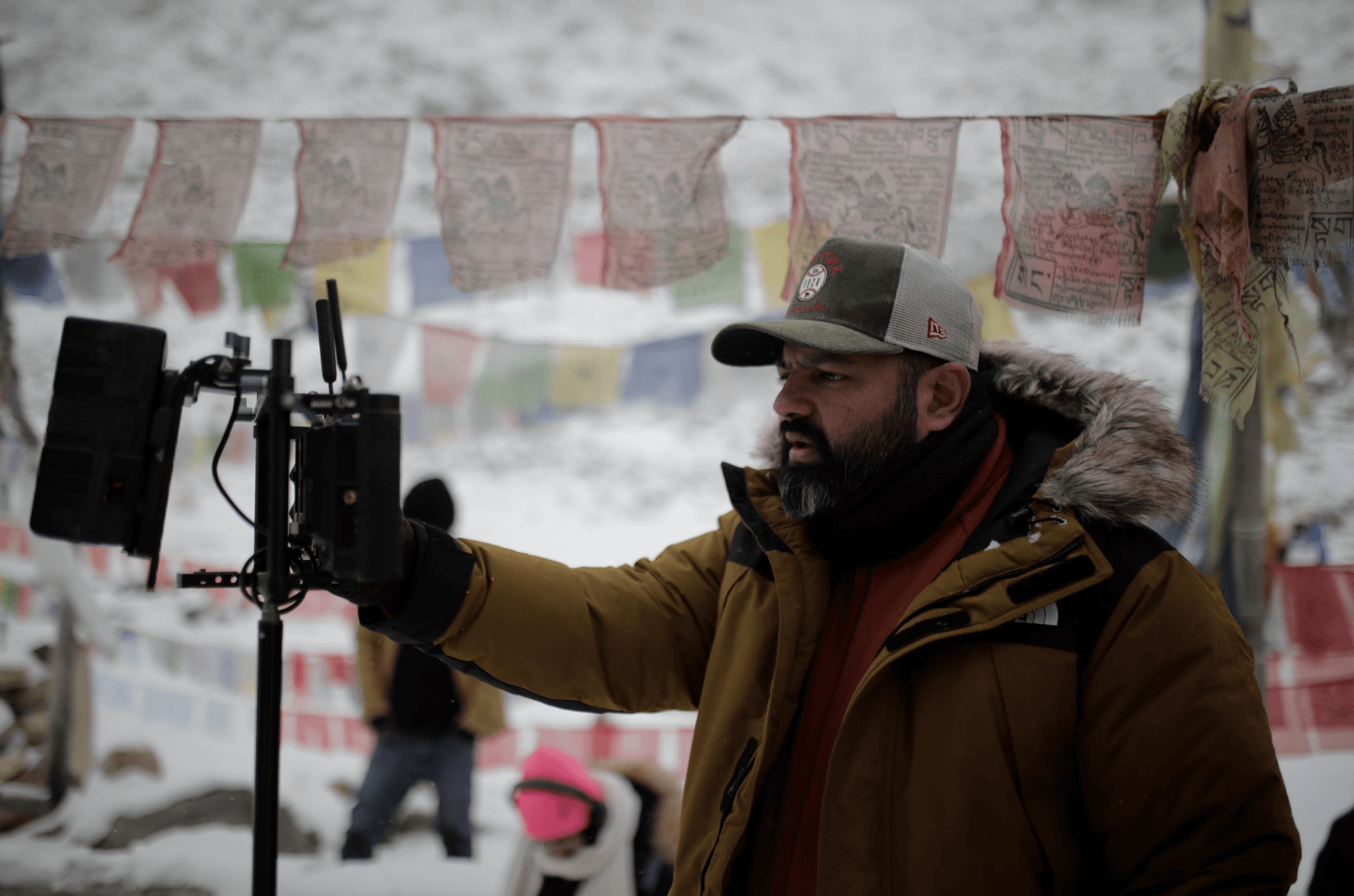 Sahil H. Shah on set
